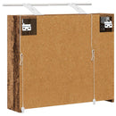 vidaXL Fürdőszobai tükörszekrény Öreg fa 60 x 14,5 x 50 cm Faanyag