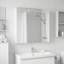 vidaXL Fürdőszobai tükörszekrény Fehér 70 x 14,5 x 70 cm Faanyag