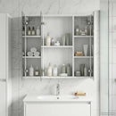 vidaXL Fürdőszobai tükörszekrény Fehér 70 x 14,5 x 70 cm Faanyag