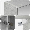 vidaXL Fürdőszobai tükörszekrény Beton Szürke 70 x 14,5 x 70 cm