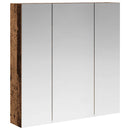vidaXL Fürdőszobai tükörszekrény Öreg fa 70 x 14,5 x 70 cm Faanyag
