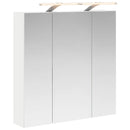 vidaXL Fürdőszobai tükörszekrény Fehér 70 x 14,5 x 70 cm Faanyag