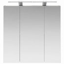 vidaXL Fürdőszobai tükörszekrény Beton Szürke 70 x 14,5 x 70 cm