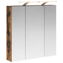 vidaXL Fürdőszobai tükörszekrény Füstölt tölgy 70 x 14,5 x 70 cm