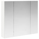vidaXL Fürdőszobai tükörszekrény Fehér 80 x 14.5 x 70 cm Faanyag