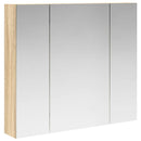 vidaXL Fürdőszobai tükörszekrény Sonoma tölgy 80 x 14.5 x 70 cm