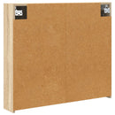 vidaXL Fürdőszobai tükörszekrény Sonoma tölgy 80 x 14.5 x 70 cm