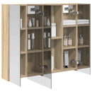vidaXL Fürdőszobai tükörszekrény Sonoma tölgy 80 x 14.5 x 70 cm