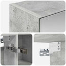 vidaXL Fürdőszobai tükörszekrény Beton Szürke 80 x 14.5 x 70 cm