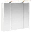 vidaXL Fürdőszobai tükörszekrény Fehér 80 x 14.5 x 70 cm Faanyag