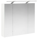 vidaXL Fürdőszobai tükörszekrény Fehér 80 x 14.5 x 70 cm Faanyag