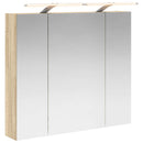 vidaXL Fürdőszobai tükörszekrény Sonoma tölgy 80 x 14.5 x 70 cm