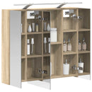 vidaXL Fürdőszobai tükörszekrény Sonoma tölgy 80 x 14.5 x 70 cm