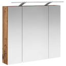 vidaXL Fürdőszobai tükörszekrény Öreg fa 80 x 14.5 x 70 cm Faanyag