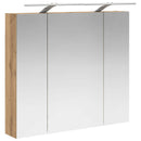 vidaXL Fürdőszobai tükörszekrény Művészi tölgy 80 x 14.5 x 70 cm