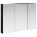 vidaXL Fürdőszobai tükörszekrény Fekete tölgy 100 x 14,5 x 70 cm