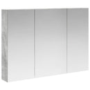 vidaXL Fürdőszobai tükörszekrény Beton Szürke 100 x 14,5 x 70 cm