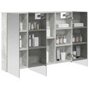 vidaXL Fürdőszobai tükörszekrény Beton Szürke 100 x 14,5 x 70 cm