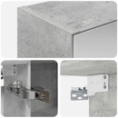 vidaXL Fürdőszobai tükörszekrény Beton Szürke 100 x 14,5 x 70 cm