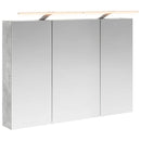 vidaXL Fürdőszobai tükörszekrény Beton Szürke 100 x 14,5 x 70 cm