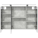 vidaXL Fürdőszobai tükörszekrény Beton Szürke 100 x 14,5 x 70 cm