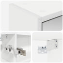 vidaXL Fürdőszobai tükörszekrény Fehér 43 x 16 x 62.5 cm Faanyag
