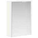 vidaXL Fürdőszobai tükörszekrény Fehér 43 x 16 x 62.5 cm Faanyag