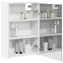 vidaXL Fürdőszobai tükörszekrény Fehér 43 x 16 x 62.5 cm Faanyag