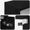 vidaXL Fürdőszobai tükörszekrény Fekete tölgy 43 x 16 x 62.5 cm