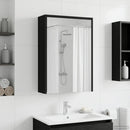 vidaXL Fürdőszobai tükörszekrény Fekete tölgy 43 x 16 x 62.5 cm