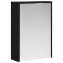 vidaXL Fürdőszobai tükörszekrény Fekete tölgy 43 x 16 x 62.5 cm