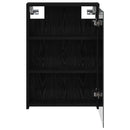 vidaXL Fürdőszobai tükörszekrény Fekete tölgy 43 x 16 x 62.5 cm
