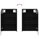 vidaXL Fürdőszobai tükörszekrény Fekete tölgy 43 x 16 x 62.5 cm