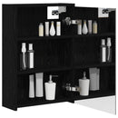 vidaXL Fürdőszobai tükörszekrény Fekete tölgy 43 x 16 x 62.5 cm