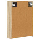 vidaXL Fürdőszobai tükörszekrény Sonoma tölgy 43 x 16 x 62.5 cm