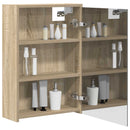vidaXL Fürdőszobai tükörszekrény Sonoma tölgy 43 x 16 x 62.5 cm