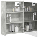 vidaXL Fürdőszobai tükörszekrény Beton Szürke 43 x 16 x 62.5 cm