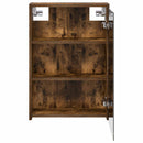 vidaXL Fürdőszobai tükörszekrény Füstölt tölgy 43 x 16 x 62.5 cm