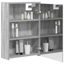vidaXL Fürdőszobai tükörszekrény Szürke Sonoma 43 x 16 x 62.5 cm