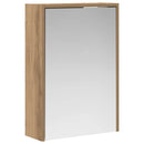 vidaXL Fürdőszobai tükörszekrény Művészi tölgy 43 x 16 x 62.5 cm
