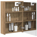 vidaXL Fürdőszobai tükörszekrény Művészi tölgy 43 x 16 x 62.5 cm