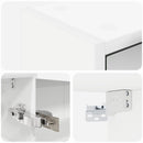 vidaXL Fürdőszobai tükörszekrény Fehér 43 x 16 x 62.5 cm Faanyag