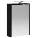 vidaXL Fürdőszobai tükörszekrény Fekete tölgy 43 x 16 x 62.5 cm