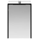 vidaXL Fürdőszobai tükörszekrény Fekete tölgy 43 x 16 x 62.5 cm
