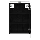 vidaXL Fürdőszobai tükörszekrény Fekete tölgy 43 x 16 x 62.5 cm