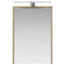 vidaXL Fürdőszobai tükörszekrény Sonoma tölgy 43 x 16 x 62.5 cm