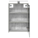 vidaXL Fürdőszobai tükörszekrény Beton Szürke 43 x 16 x 62.5 cm