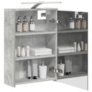 vidaXL Fürdőszobai tükörszekrény Beton Szürke 43 x 16 x 62.5 cm