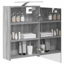 vidaXL Fürdőszobai tükörszekrény Szürke Sonoma 43 x 16 x 62.5 cm