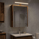 vidaXL Fürdőszobai tükörszekrény Öreg fa 43 x 16 x 62.5 cm Faanyag